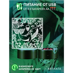 Беспроводной детский ночник светодиодный медуза и кит