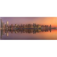 Панорама небоскребов в Дубай Марина - Фотообои Современный город|Дубаи