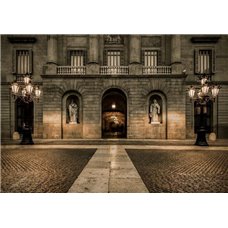 Картина на холсте по фото Модульные картины Печать портретов на холсте Архитектура Барселоны - Фотообои Старый город|Испания