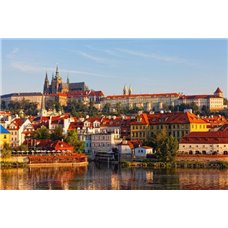 Картина на холсте по фото Модульные картины Печать портретов на холсте Набережная Праги - Фотообои Старый город|Прага