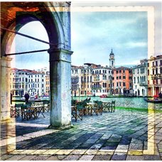 Картина на холсте по фото Модульные картины Печать портретов на холсте Большой канал Венеции - Фотообои Старый город|Италия