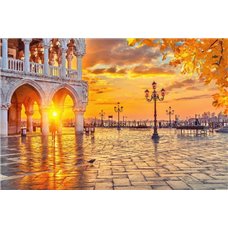 Картина на холсте по фото Модульные картины Печать портретов на холсте Венецианская набережная - Фотообои Старый город|Италия