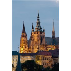 Картина на холсте по фото Модульные картины Печать портретов на холсте Собор в Праге - Фотообои Старый город|Прага