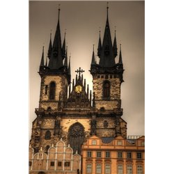 Тынский храм в Праге - Фотообои Старый город|Прага - Модульная картины, Репродукции, Декоративные панно, Декор стен