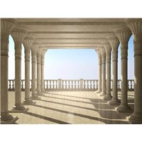 Веранда с колоннами - Фотообои терраса