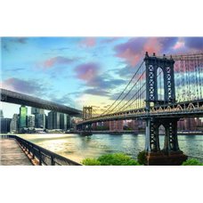 Картина на холсте по фото Модульные картины Печать портретов на холсте Нью-Йорк будущего - Фотообои Современный город|Нью-Йорк