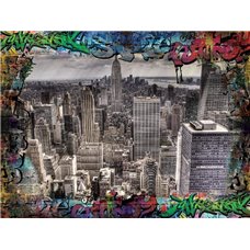 Картина на холсте по фото Модульные картины Печать портретов на холсте Современный Нью-Йорк - Фотообои Современный город