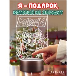 Беспроводной детский светильник ночник game over