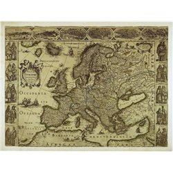 Карта Европы - Фотообои карта мира - Модульная картины, Репродукции, Декоративные панно, Декор стен