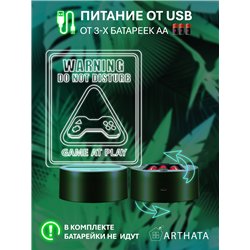 RGB беспроводной ночник детский динозавр DANGER