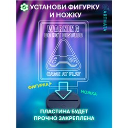 RGB беспроводной ночник детский динозавр DANGER