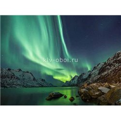 Ночь в Норвегии - Фотообои природа|озера - Модульная картины, Репродукции, Декоративные панно, Декор стен