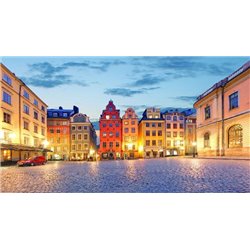 Площадь Стокгольма - Фотообои Старый город - Модульная картины, Репродукции, Декоративные панно, Декор стен