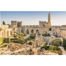 Картина на холсте по фото Модульные картины Печать портретов на холсте Иерусалим, башня Давида - Фотообои Старый город