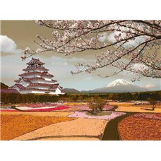 Картина на холсте по фото Модульные картины Печать портретов на холсте Поля и сады в Японии - Фотообои Японские и просто сады