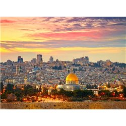 Рассвет над Иерусалимом - Фотообои Старый город - Модульная картины, Репродукции, Декоративные панно, Декор стен