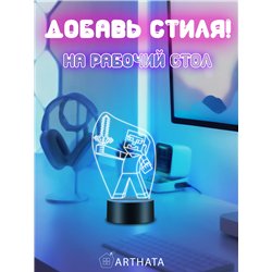 Беспроводной детский светильник ночник Minecraft