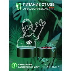 Ночник на батарейках детский Гомер Симпсон