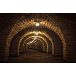 Подземный туннель - Фотообои Расширяющие пространство - Модульная картины, Репродукции, Декоративные панно, Декор стен