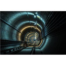 Картина на холсте по фото Модульные картины Печать портретов на холсте Туннель метро - Фотообои Расширяющие пространство