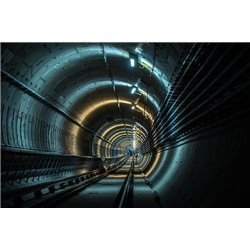 Туннель метро - Фотообои Расширяющие пространство - Модульная картины, Репродукции, Декоративные панно, Декор стен