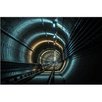 Портреты картины репродукции на заказ - Туннель метро - Фотообои Расширяющие пространство