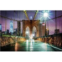 Ночной мост - Фотообои Расширяющие пространство