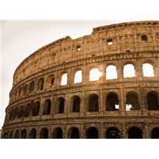 Картина на холсте по фото Модульные картины Печать портретов на холсте Солнечный колизей - Фотообои Старый город|Рим
