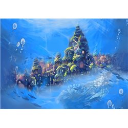 Подводное царство - Фотообои детские|универсальные - Модульная картины, Репродукции, Декоративные панно, Декор стен