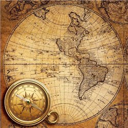 Северная и Южная Америка - Фотообои карта мира - Модульная картины, Репродукции, Декоративные панно, Декор стен