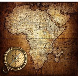 Черный континент - Фотообои карта мира - Модульная картины, Репродукции, Декоративные панно, Декор стен