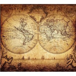 Старинная карта - Фотообои карта мира - Модульная картины, Репродукции, Декоративные панно, Декор стен