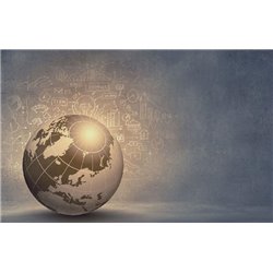 Глобус - Фотообои карта мира - Модульная картины, Репродукции, Декоративные панно, Декор стен