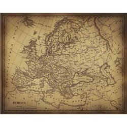 Старая Европа - Фотообои карта мира - Модульная картины, Репродукции, Декоративные панно, Декор стен