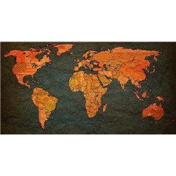 Флаги - Фотообои карта мира - Модульная картины, Репродукции, Декоративные панно, Декор стен