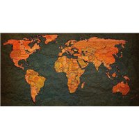 Портреты картины репродукции на заказ - Флаги - Фотообои карта мира