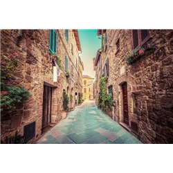 Узкая улочка - Фотообои Старый город|Италия - Модульная картины, Репродукции, Декоративные панно, Декор стен