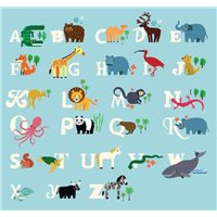 Алфавит с животными - Фотообои детские|в дет сад/школу
