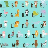 Английский алфавит - Фотообои детские|в дет сад/школу