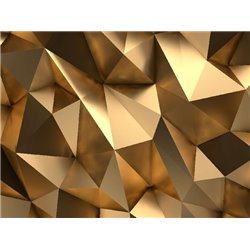 Золотая 3Д абстракция - Фотообои Фоны и текстуры|золото - Модульная картины, Репродукции, Декоративные панно, Декор стен