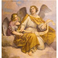Портреты картины репродукции на заказ - Аве Мария - Фотообои Фрески|ангелы