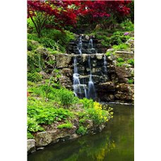 Картина на холсте по фото Модульные картины Печать портретов на холсте Водопад - Фотообои Японские и просто сады