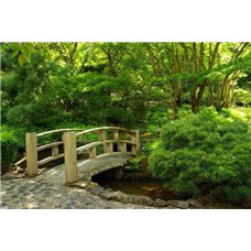 Картина на холсте по фото Модульные картины Печать портретов на холсте Мостик - Фотообои Японские и просто сады