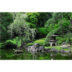 Сад с фигурами - Фотообои Японские и просто сады - Модульная картины, Репродукции, Декоративные панно, Декор стен