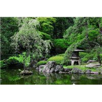 Сад с фигурами - Фотообои Японские и просто сады