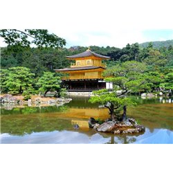 Кинкаку-дзи - Фотообои Японские и просто сады - Модульная картины, Репродукции, Декоративные панно, Декор стен