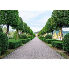 Картина на холсте по фото Модульные картины Печать портретов на холсте Парк у дворца - Фотообои Японские и просто сады
