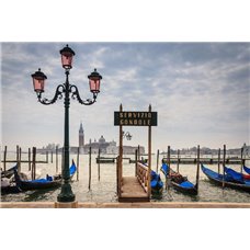 Картина на холсте по фото Модульные картины Печать портретов на холсте Венецианский причал - Фотообои Расширяющие пространство