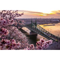 Весна в Будапеште - Фотообои Расширяющие пространство - Модульная картины, Репродукции, Декоративные панно, Декор стен