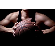 Картина на холсте по фото Модульные картины Печать портретов на холсте Баскетболист - Фотообои спорт